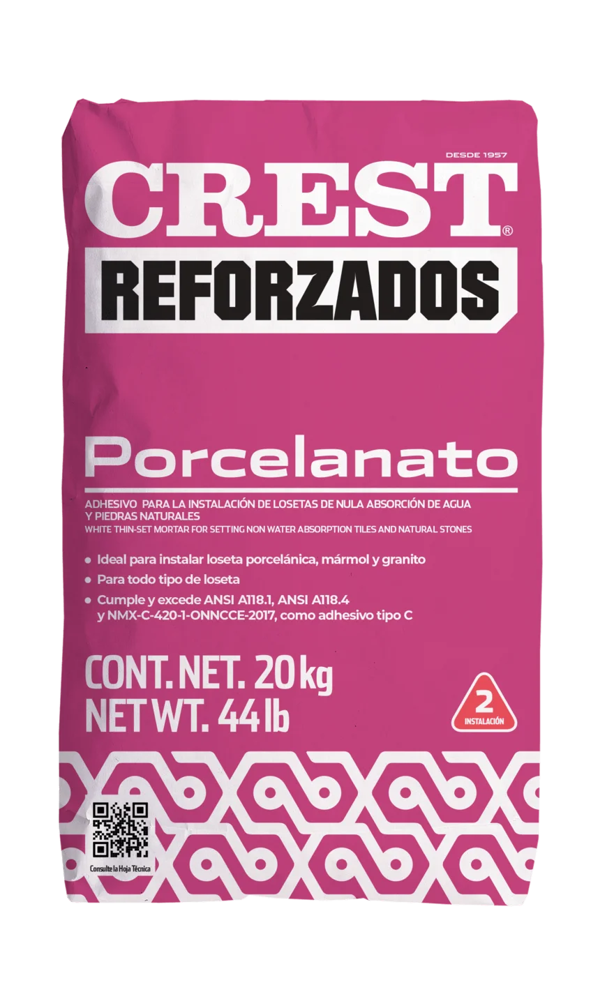 Adhesivo Crest Porcelanato 20 kg — CREST
