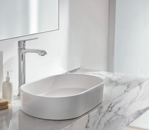 Monomando Urrea Alto Para Lavabo Lia Cromado Pv22087