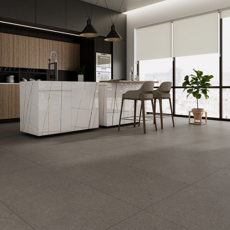 Render cocina Bastille Gray Mate Cesantoni
