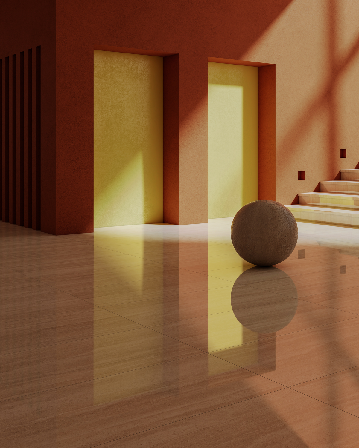 Render museo Caravita Gold Pulido HD Cesantoni