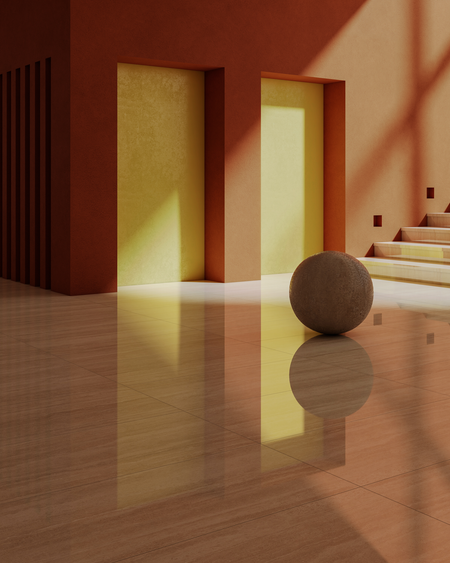 Render museo Caravita Gold Pulido HD Cesantoni