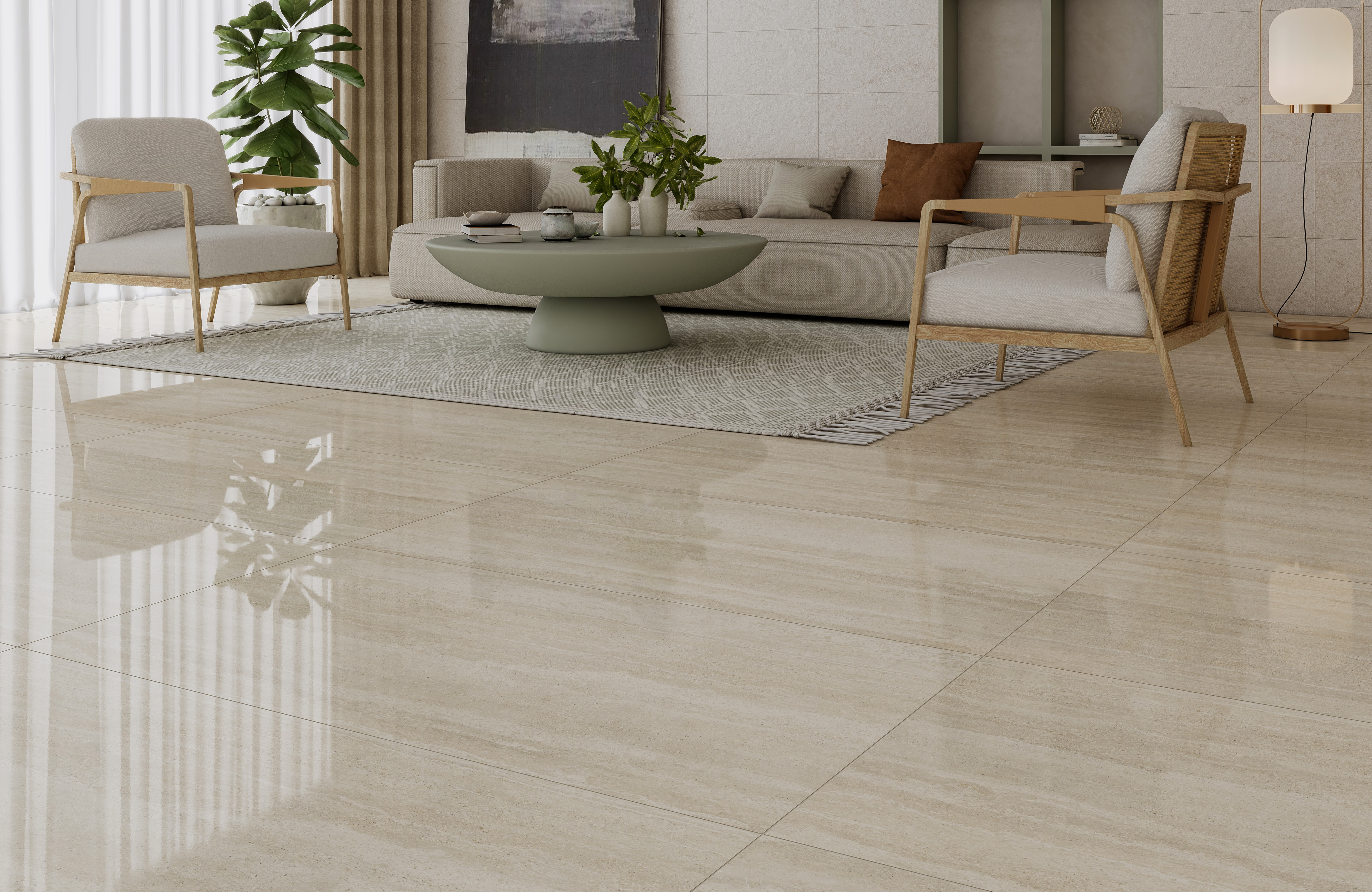 Render sala Caravita Gold Pulido HD Cesantoni