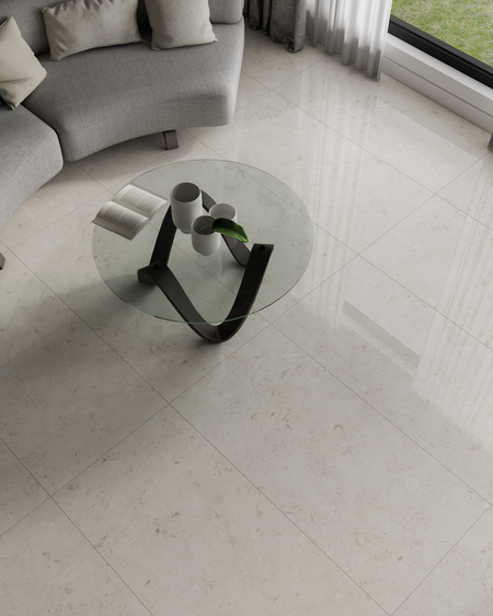 Render sala cenital Coral Shell Beige Cesantoni