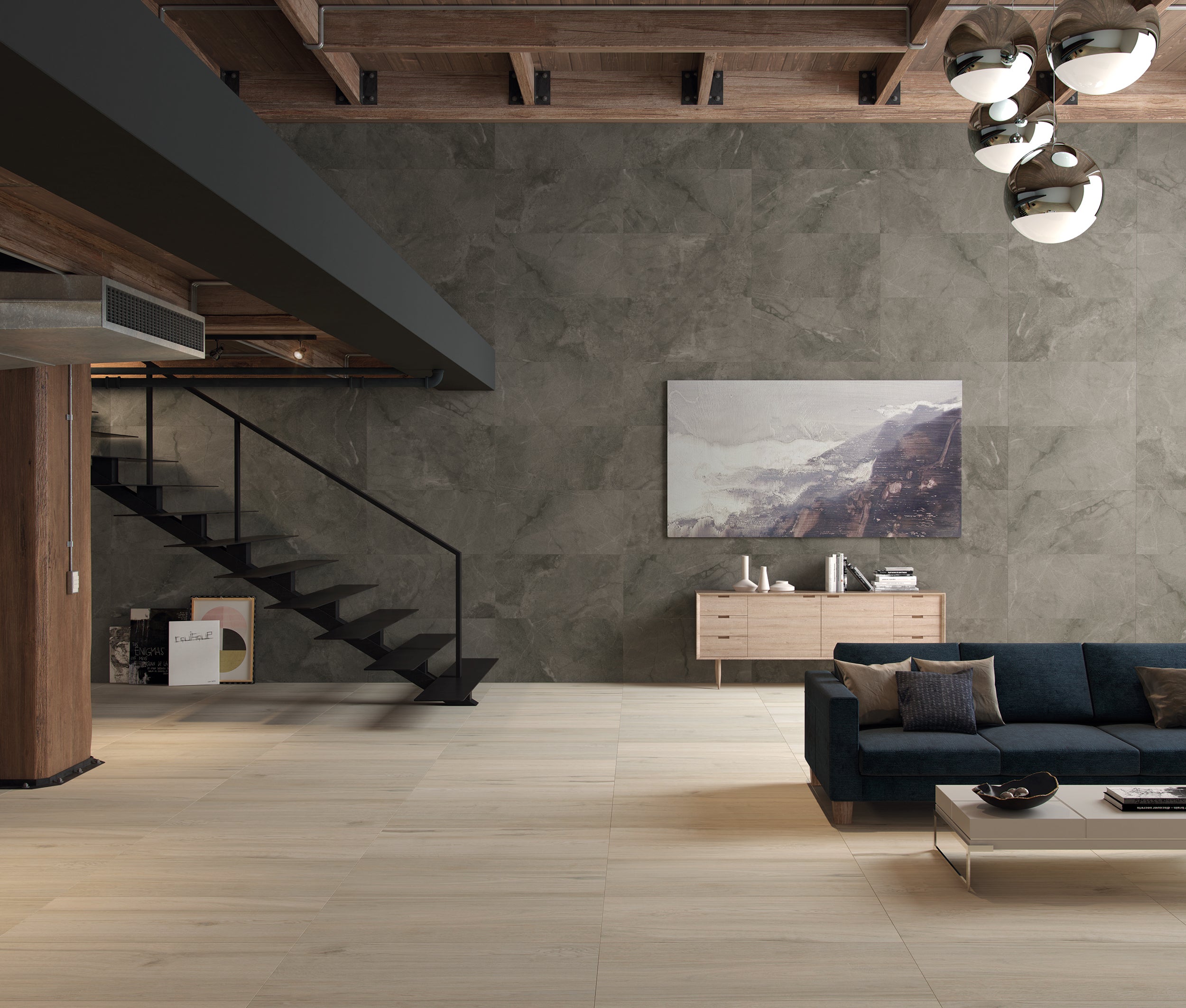Napa mármol Super Gres 45x90 ambiente