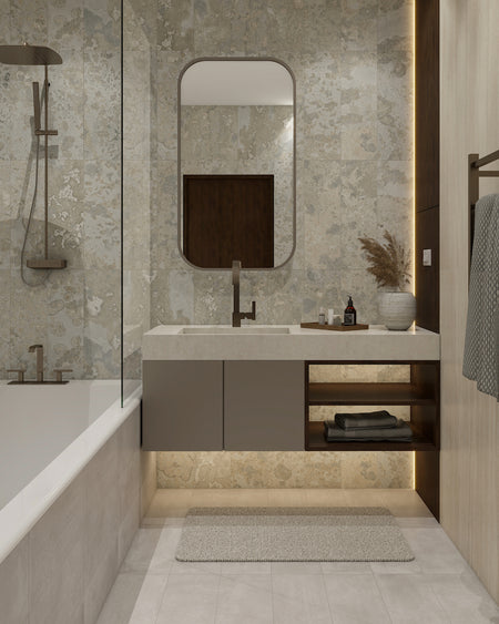 Pangea Sand 20x60 cm — render ambiente