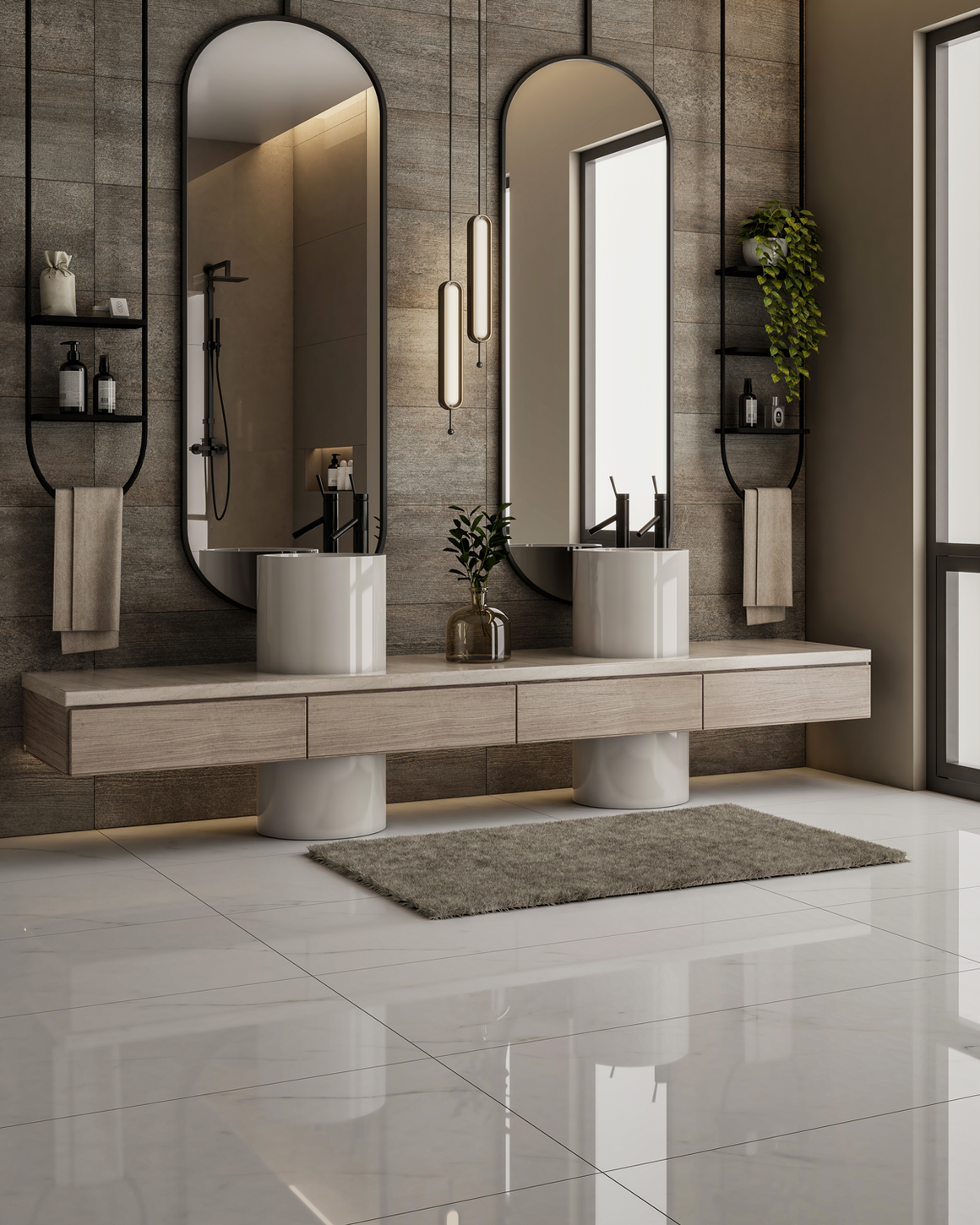 Render baño con Samperi Pulido Cesantoni