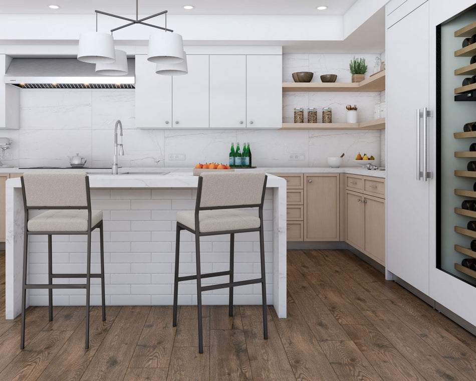 Santorini — render cocina HD