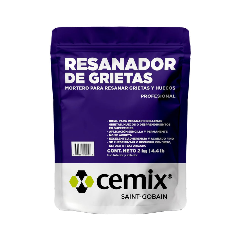 Resanador de Grietas 2kg Gris - CEMIX