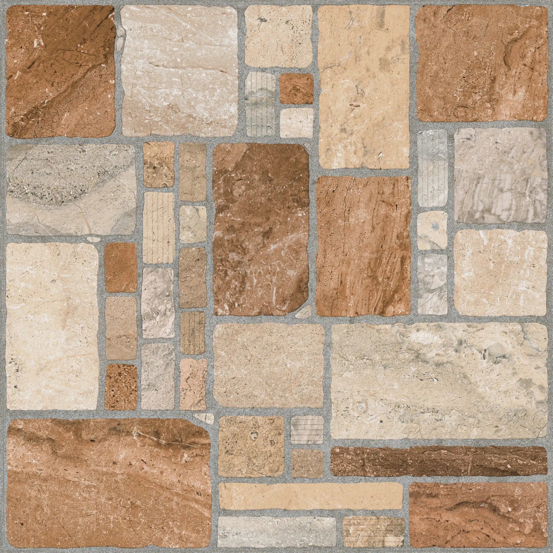 Piso Rocalla Rojo 55x55 cm - Cara 3