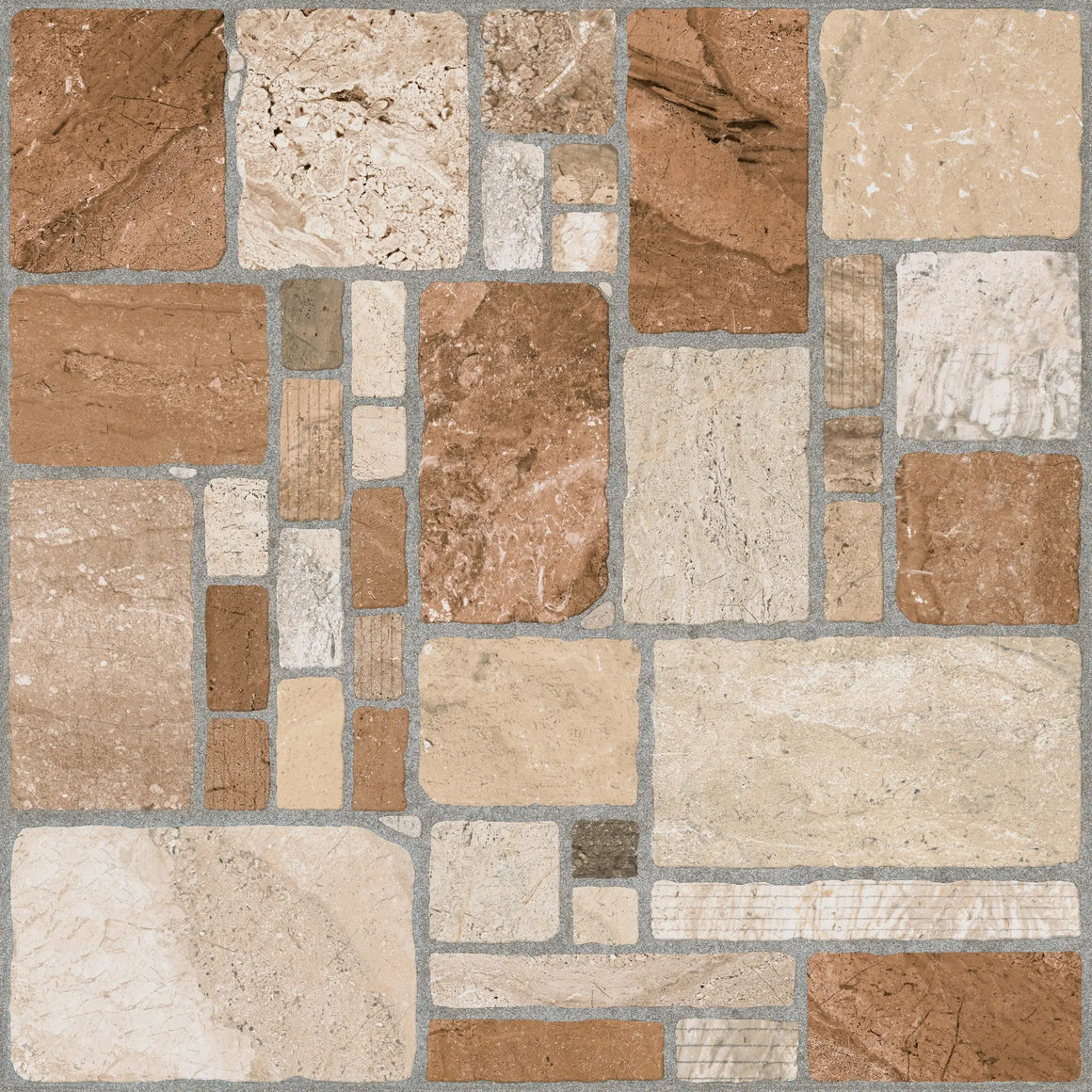 Piso Rocalla Rojo 55x55 cm - Cara 4