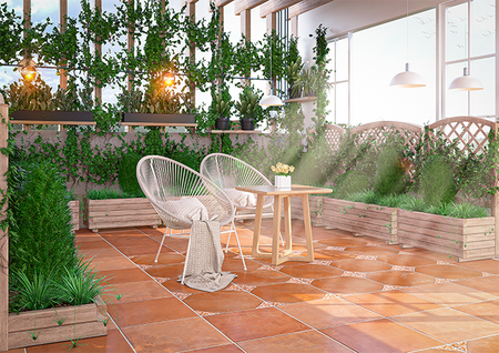 SALTILLO COTTO 45X45 - Ambiente Vitromex
