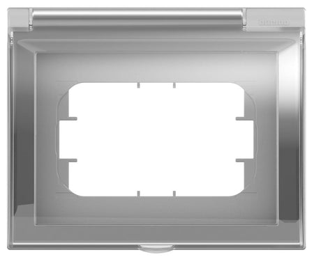 Placa exterior IP44 LivingLight Axolute 3 módulos gris BTICINO 26603