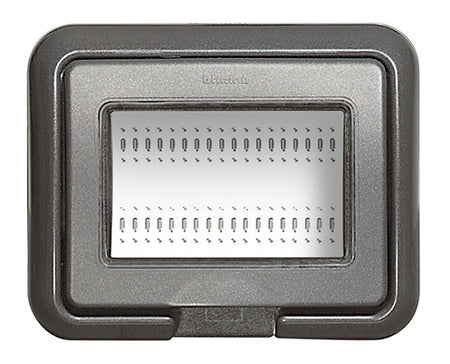 Placa para intemperie LivingLight 3 módulos negro antracita BTICINO 24603L