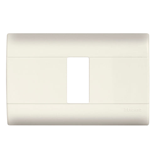 Placa Modus 2 ventanas (2 módulos) marfil BTICINO E5N2 clásico