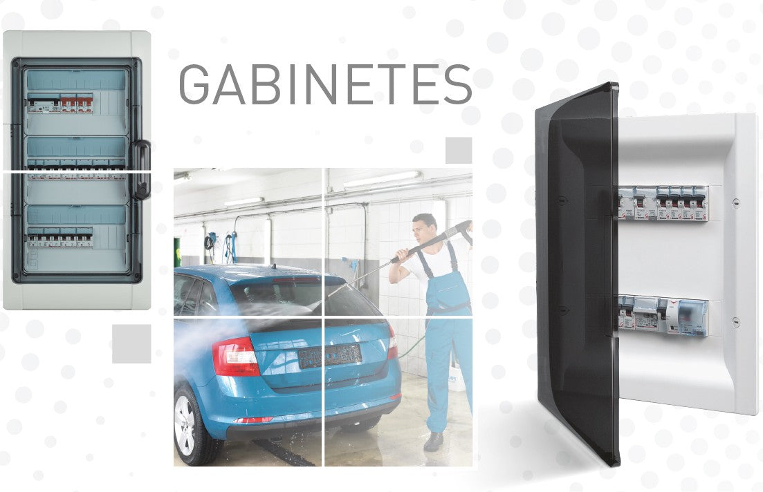 Gabinete residencial BTICINO serie E113 resina IP30 empotrable 1-4 módulos DIN