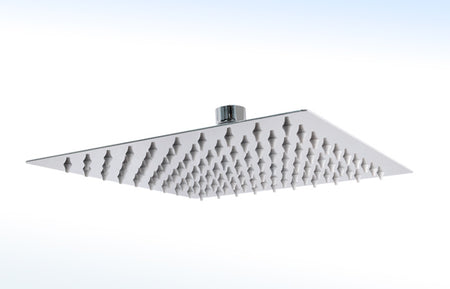 Regadera Ultra Delgada Cuadrada 44-DCB 8x8" Acero Inoxidable Espejo - RUGO