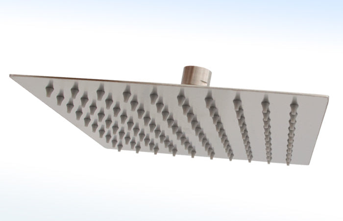 Regadera Ultra Delgada Cuadrada 44-SCB 8x8" Acero Inoxidable Satinado - RUGO