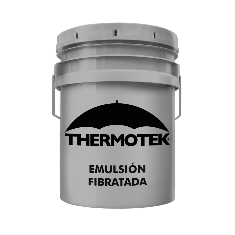 THERMOTEK Emulsión Fibratada — Impermeabilizante asfáltico cubeta 19 L
